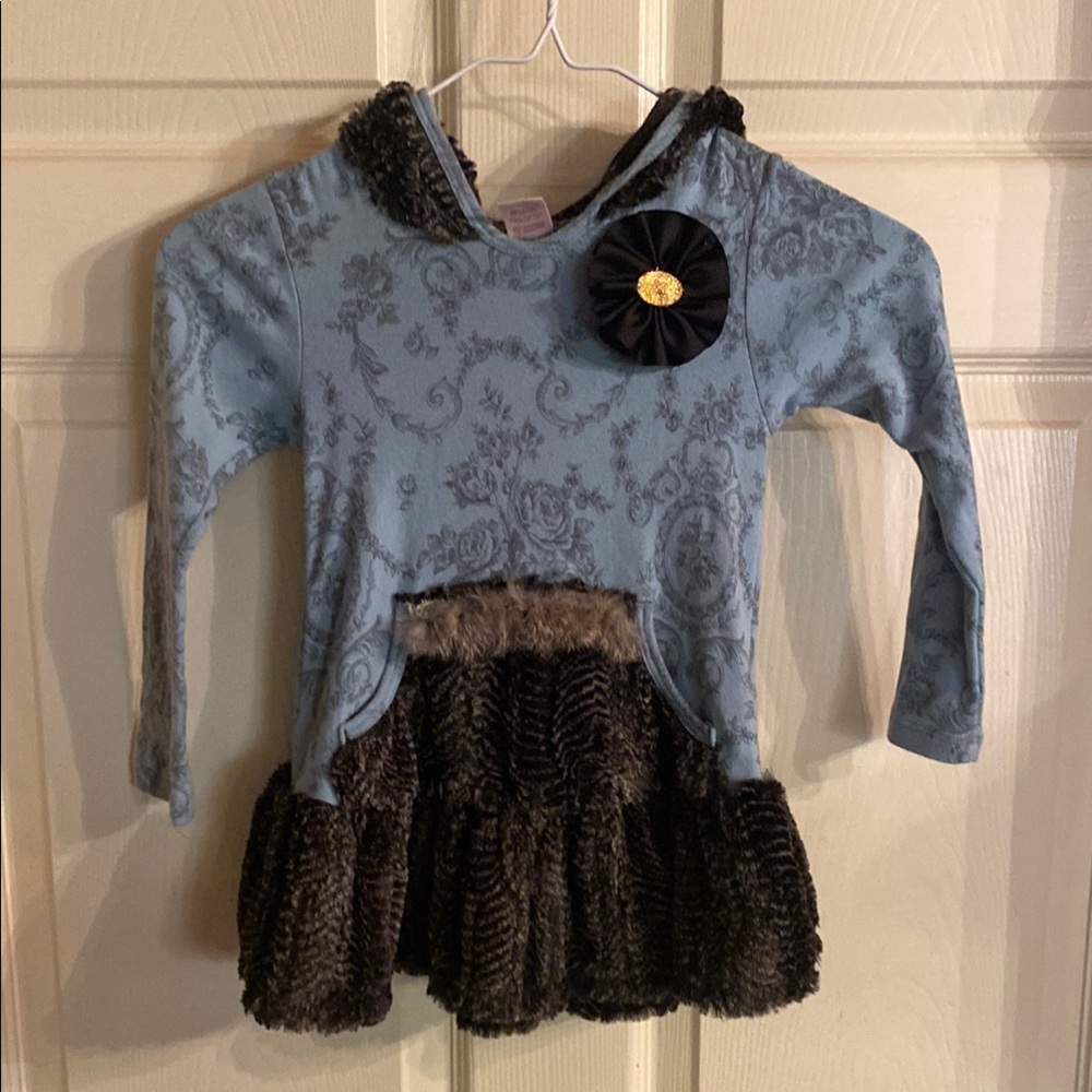 Giggle Moon Blue and Brown Kids Top